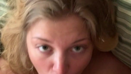 18 Year old Blonde Blowjob and Throat Fuck POV HOMEMADE