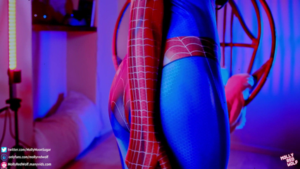 Sexy Mary Jane Fucks in Spiderman Costume - MollyRedWolf