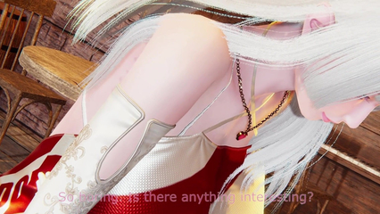 Honey Select 2 Beautiful White-haired Girl provides Special Service in Pub